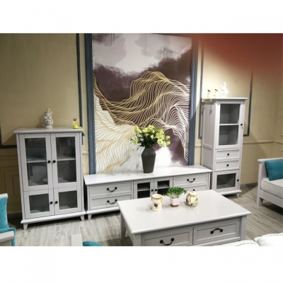 California impression advanced gray light luxury solid wood 227 combination cabinet