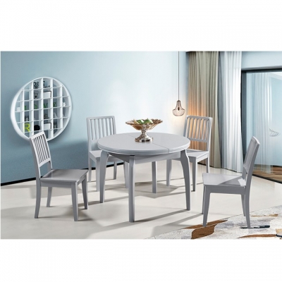 Impression of high grade grey solid luxury solid wood 227 dining table